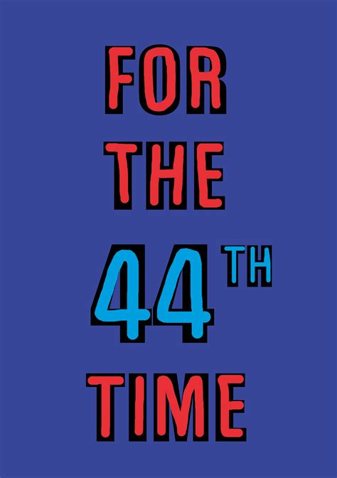 Happy 44th Birthday Funny 44th Birthday Card 44 Years Old a Witty and ...