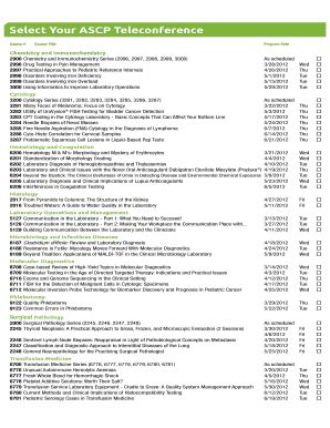 Fillable Online ascp Select Your ASCP Teleconference - ascp Fax Email ...