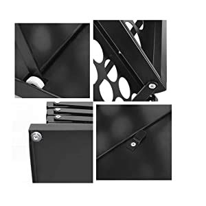 Brandway A4 Metal Floor Standing Brochure Catalog Magazine Holder Rack ...