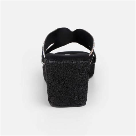 Buy Mochi Women Black Ethnic Slip Ons Online | SKU: 35-2496-11-36 ...