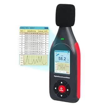 Decibel Meter Data Logger Digital Sound Decibel Meter, Sound Level ...