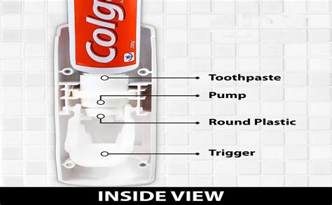 GLOWICK Toothpaste Dispenser and 5 Toothbrush Holder Tools for Home ...