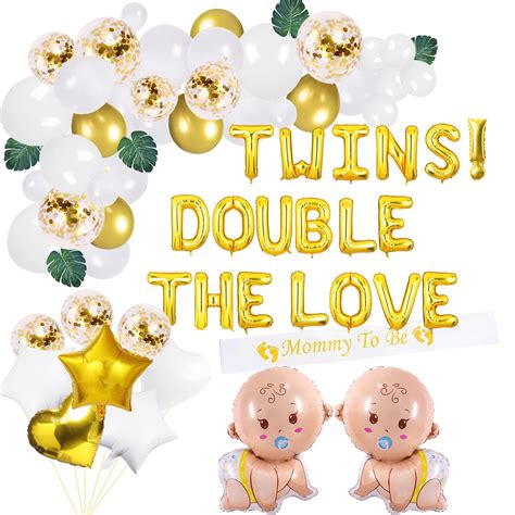 Unisex Baby Shower Decor Ideas For Twins Twins Watercolor Baby