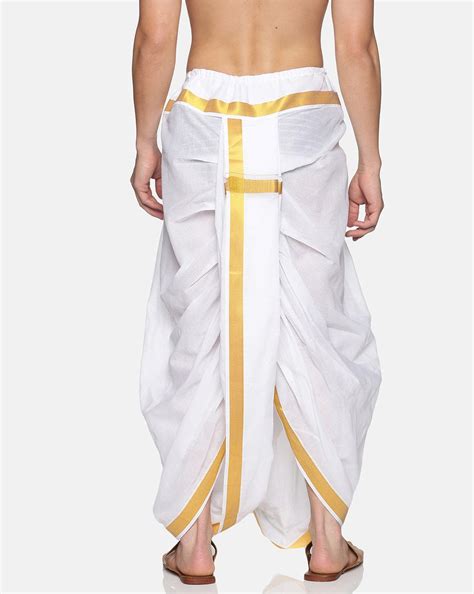 Men White Colour Cotton Dhoti Pant / Panjakejam – SETHUKRISHNA