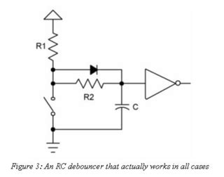 Image result for Debounce Button Hardware for Microcotroller