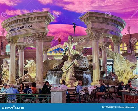 Garden of the Gods Fountain at Caesar S Palace Editorial Stock Photo ...
