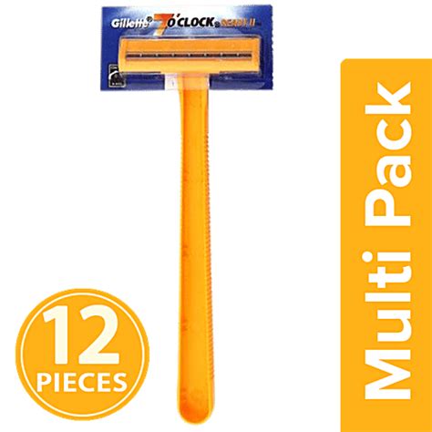 Buy Gillette 7 O' Clock Ready II Razor - Disposable Online at Best ...