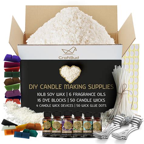CraftBud DIY Natural Soy Wax Candle Making Kit | Michaels