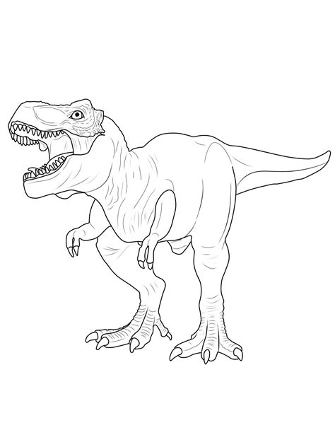 Tyrannosaurus Rex Coloring Page at GetDrawings | Free download