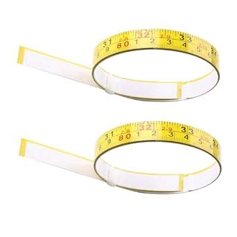 2 Pieces 44-inch Adhesive Measuring Tape Steel Sticky Workbench Measure ...