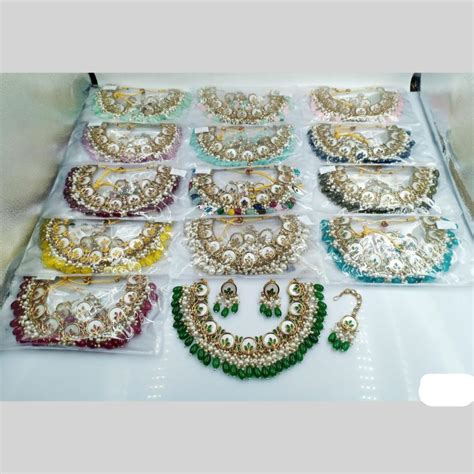 Rani Sati Jewels Gold Plated Pearls Necklace Set – JewelEMarket