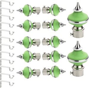 kazare Green Rod Rail Bracket, Curtain Knobs Price in India - Buy ...