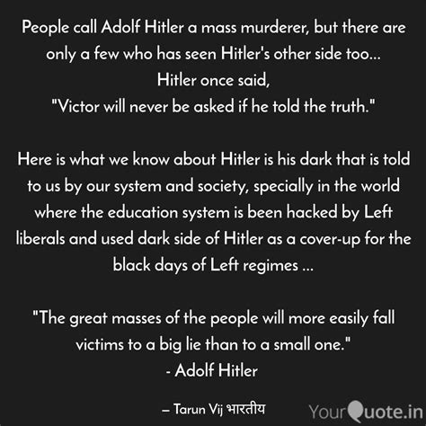 Best adolfhitler Quotes, Status, Shayari, Poetry & Thoughts | YourQuote