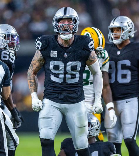 Raiders’ Maxx Crosby plays like a man possessed in win over Packers | Ed Graney | Sports ...