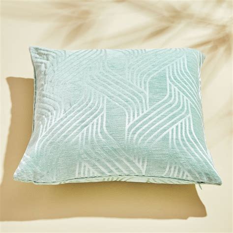 Buy Calamus Lattice Set of 2 Velvet Jacquard Cushion Covers - 40x40cm ...