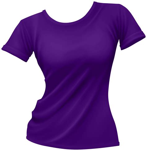 Female T shirt Purple PNG Clip Art - Best WEB Clipart