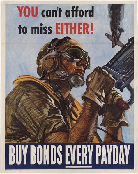 WW1 WW2 Vintage War Poster can't afford to miss either Classic Canvas ...