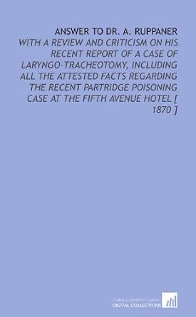 Answer to Dr. A. Ruppaner: With a Review and Criticism on His Recent ...