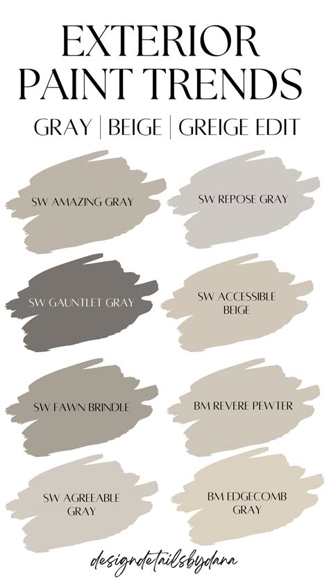Classy Exterior Paint Trends: Gray | Beige | Greige Edit