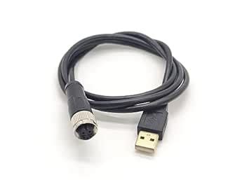 Elecbee M12 to USB Cable M12 4Pin A Code Female to USB 2.0 A Male ...