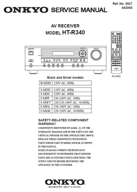 Onkyo HT-R340 Manual 的图像结果