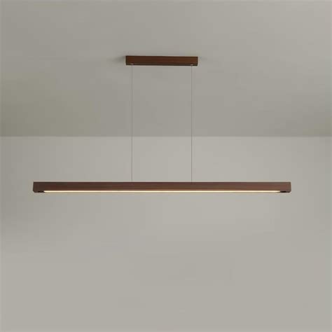 Linear Wooden Pendant Light – Vakkerlight