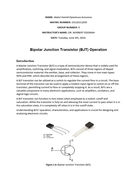 Image result for BJT Transistor Datasheet