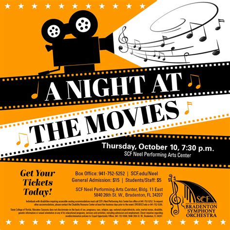 CANCELLED: A Night at the Movies with the SCF Bradenton Symphony ...