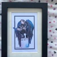 Buy BTS Black Swan Postcards/prints, Matte A6 Art Print, Watercolor ...