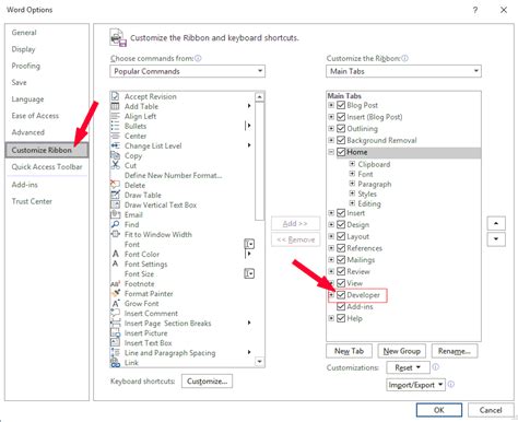 Image result for How to Add Developer Tab in Word 2007