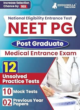 Buy NEET PG Entrance Exam Preparation Book 2024 - 8 Mock Tests and 3 ...