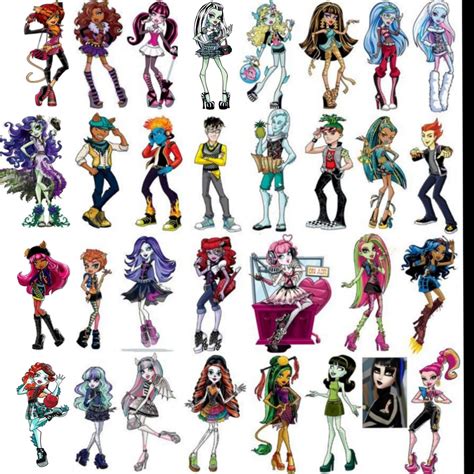 Algunos personajes de MH | Monster high characters, Monster high ...