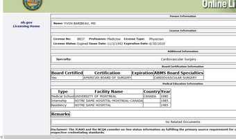 Chronology: What the public didn’t know about Dr. Yvon Baribeau - The Boston Globe