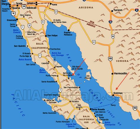 Printable Map Of Baja California