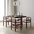 Porash Furniture Sheesham Wood 4 Seater Dining Table Set with Chairs