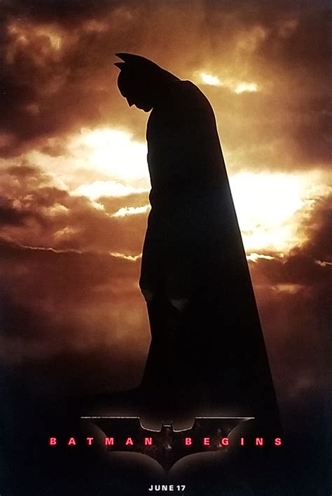 Batman Begins Movie Poster Original