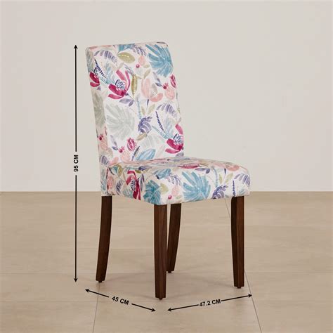 Buy Nirvana Indus Set of 2 Velvet Dining Chairs - White and Dark Brown ...