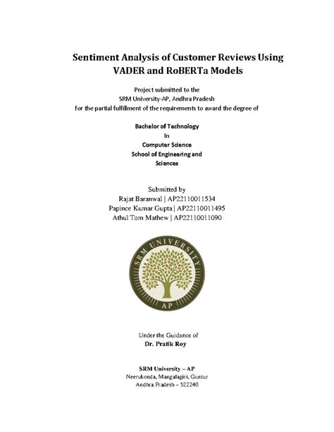 First 4 Pages - Stuff - Sentiment Analysis of Customer Reviews Using ...