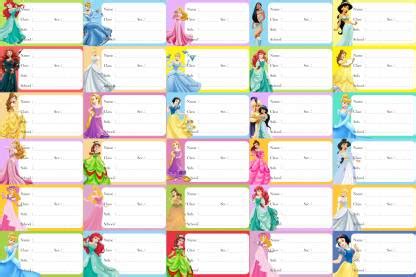 Visual Creation 30.48 cm Note book sticker for Kids - Princess Series ...