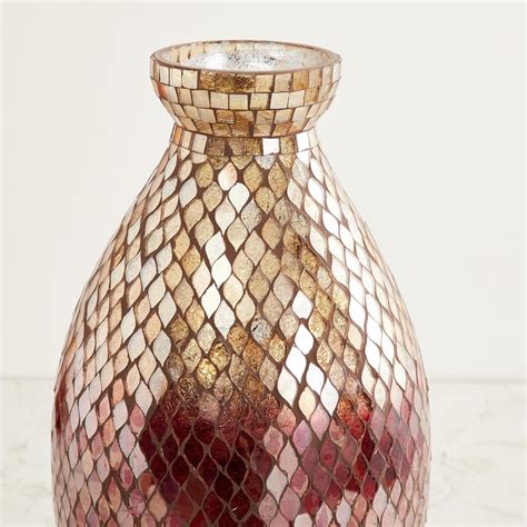 Buy Fiesta Textured Mosaic Vase from Home Centre at just INR 1799.0
