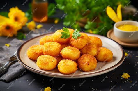 Premium Photo | Golden Bites of Joy chicken nuggets photo