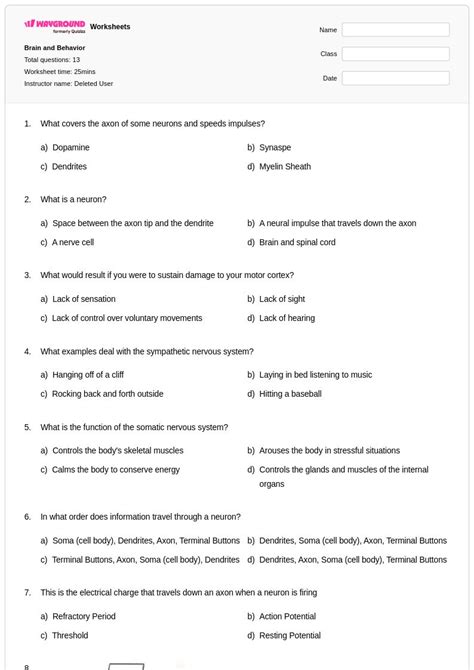 50+ Behavior worksheets for Class 7 on Wayground | Free & Printable