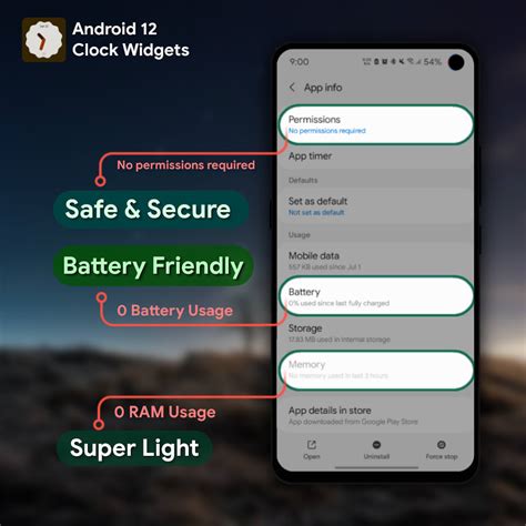 Image result for Android 12 Clock Widget