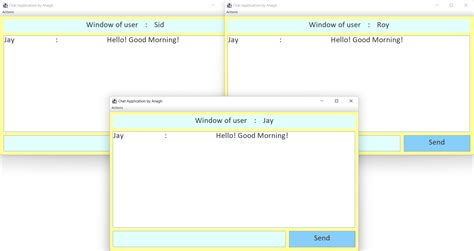 Chat Message Application in Java 的图像结果