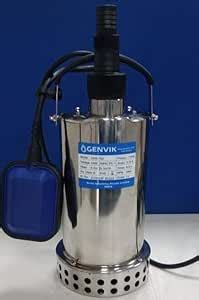 GENVIK Submersible Dewatering Pump, 400W, Stainless Steel with Float ...