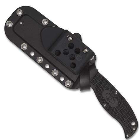 Spyderco Enuff 2 Fixed Blade Knife, VG 10 Leaf Point Blade | BladeOps