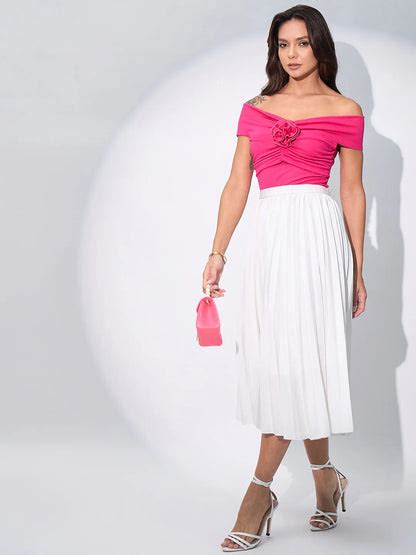 Off Shoulder Rose Top // Pink – Rocket