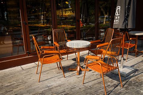 休闲塑木户外桌椅 咖啡厅日照防晒防锈圆桌椅露天奶茶店洽谈桌椅-阿里巴巴