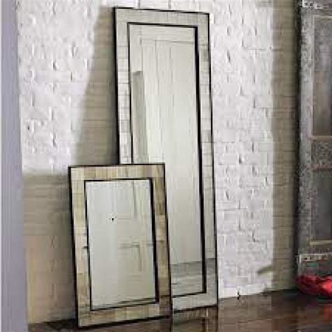 West Elm Floor Tiled Mirror - AptDeco
