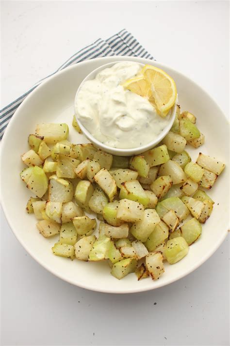 Air Fryer Kohlrabi | The Flexible Fridge